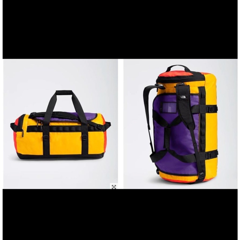 The North Face Base Camp Duffel XS 31L Summit Gold Red Purple Backpack‎ Straps